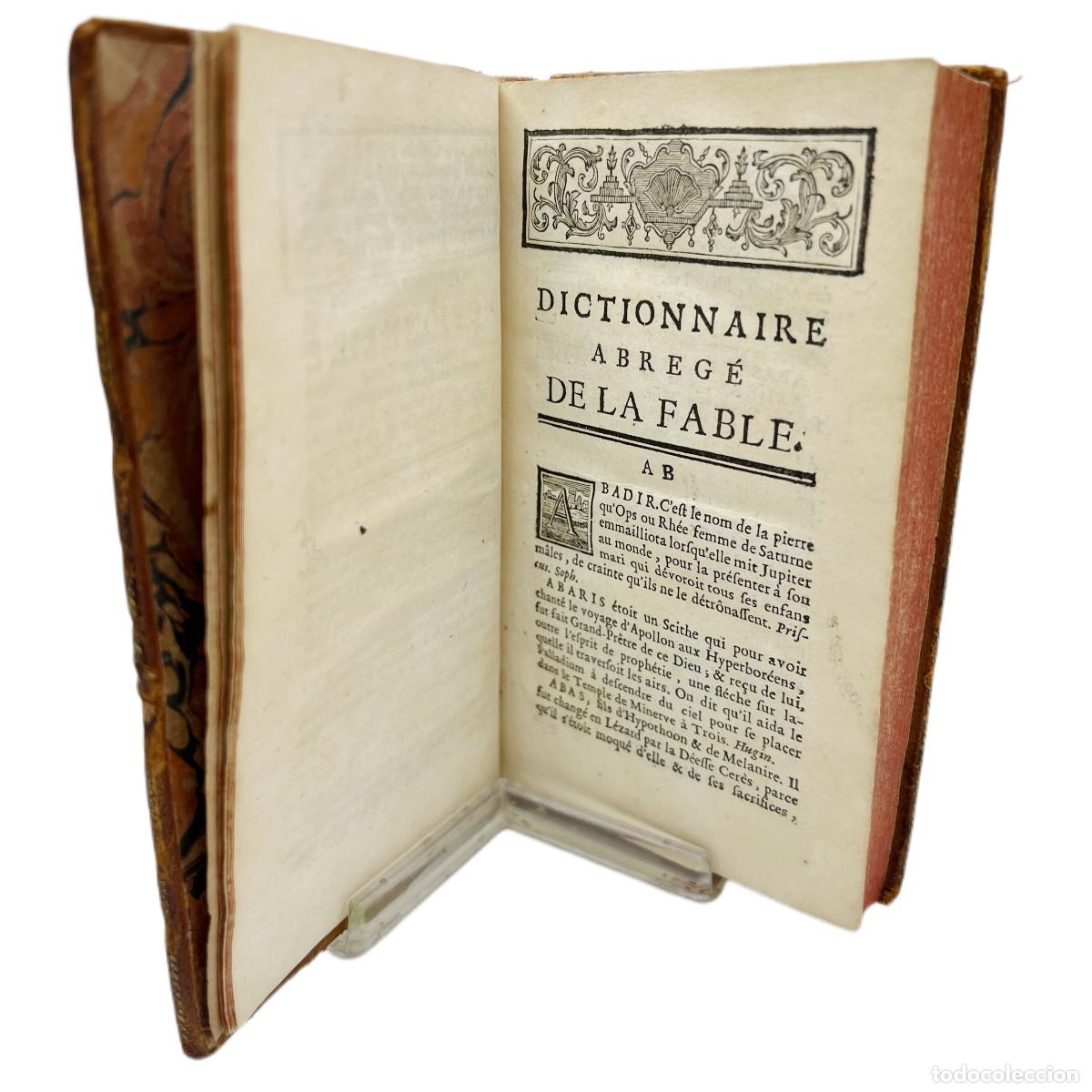 Libros antiguos: M. CHOMPR&Eacute; - LE DICTIONNAIRE ABREG&Eacute; DE LA FABLE - 1748 - Foto 4