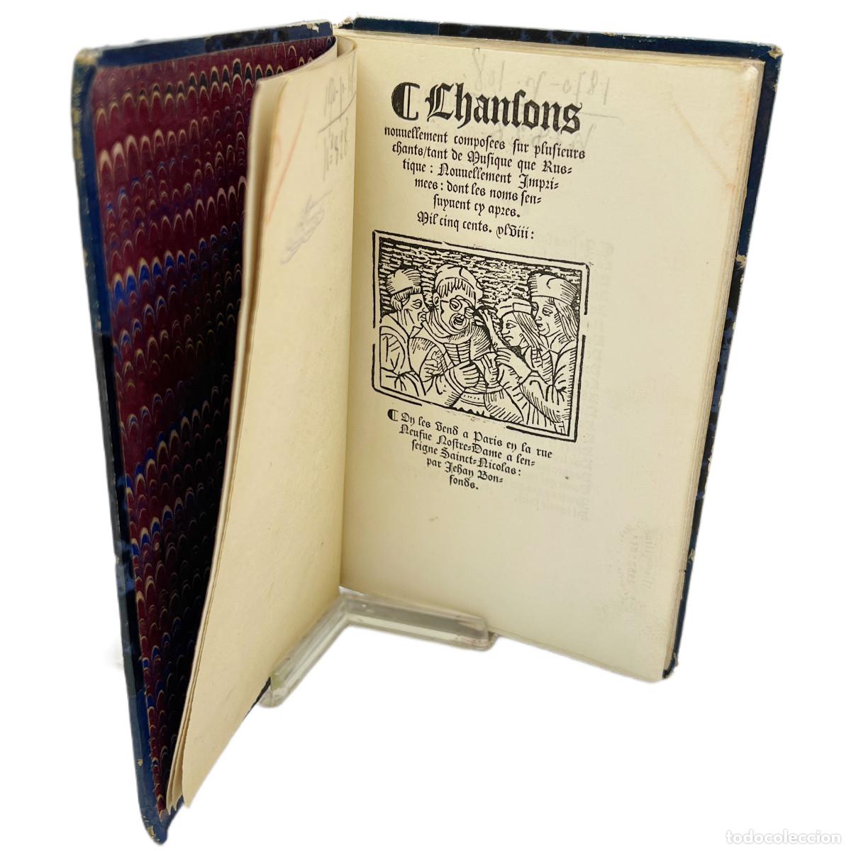 Libros antiguos: BIBLIOTHEQUE GOTHIQUE - CHANSONS NOUVELLEMENT COMPOSEES - 1869 - Foto 4