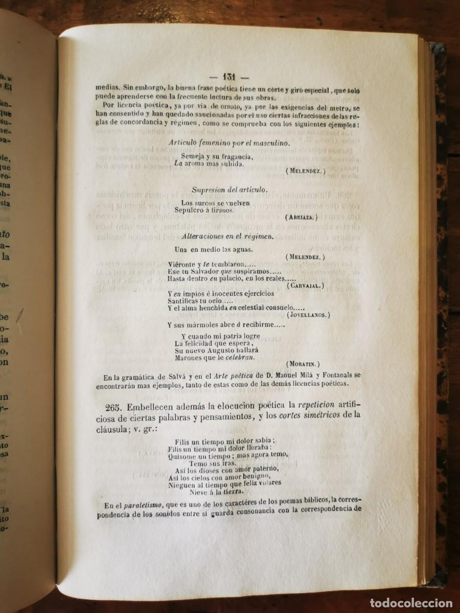 Libros antiguos: COLL Y VEH&Iacute;, Jos&eacute;. Elementos de literatura - Foto 5