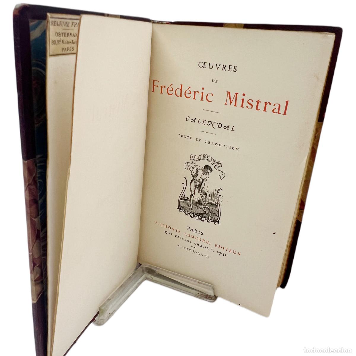 Libros antiguos: FR&Eacute;D&Eacute;RIC MISTRAL - OBRAS DEL AUTOR - 1887 - Foto 5