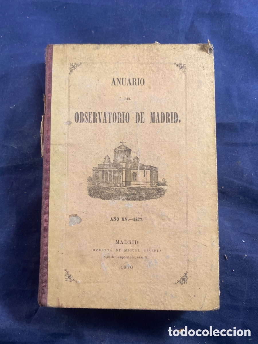 Libros antiguos: ANUARIO DEL OBSERVATORIO DE MADRID 1876 - Foto 1