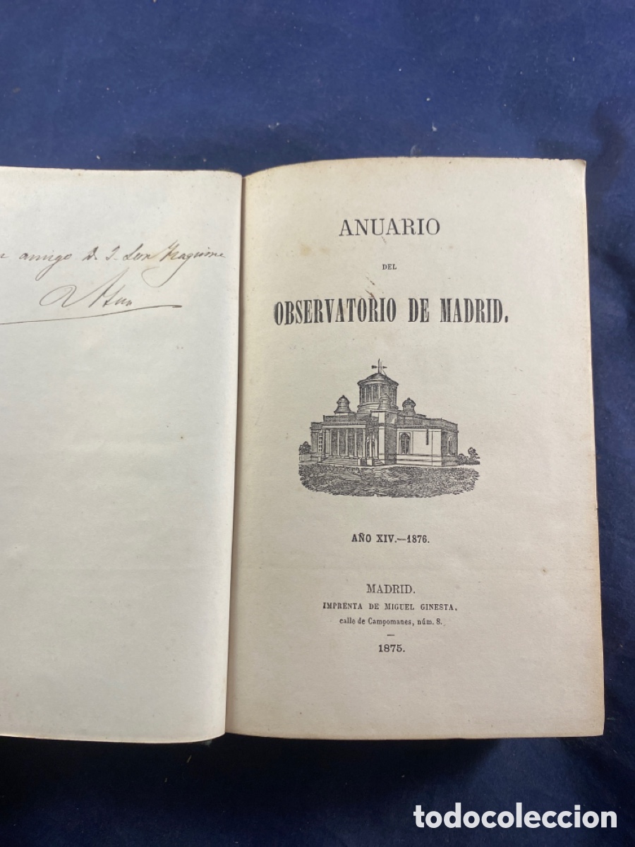 Libros antiguos: ANUARIO DEL OBSERVATORIO DE MADRID - Foto 2