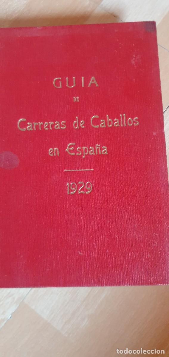 Libros antiguos: libro gu&iacute;a de carreras de caballos 1929 - Foto 1