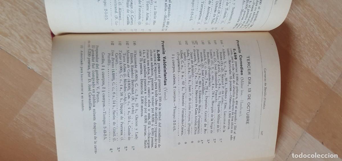 Libros antiguos: libro gu&iacute;a de carreras de caballos 1929 - Foto 3