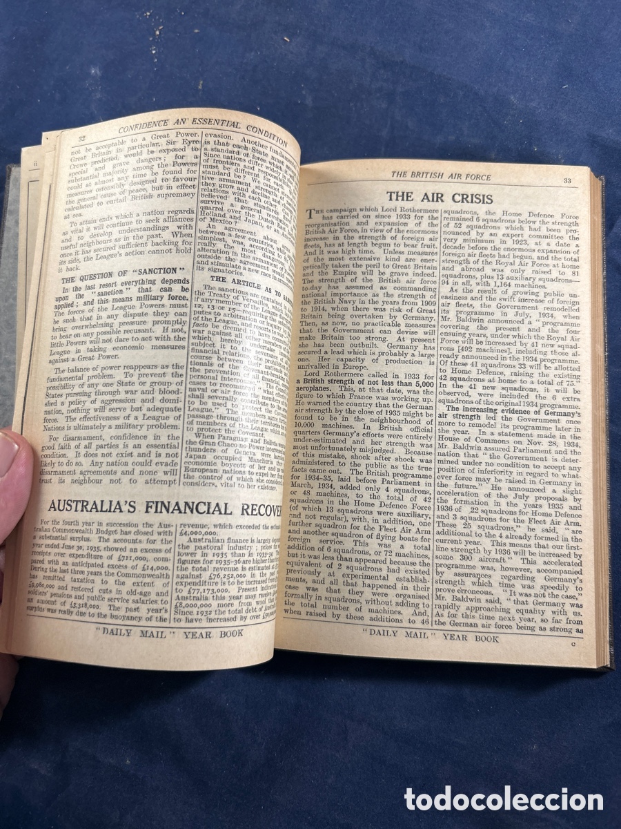 Libros antiguos: THE DAILY MAIL YEAR BOOK FOR 1936 - Foto 5