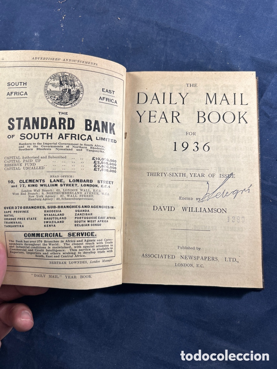 Libros antiguos: THE DAILY MAIL YEAR BOOK FOR 1936 - Foto 1