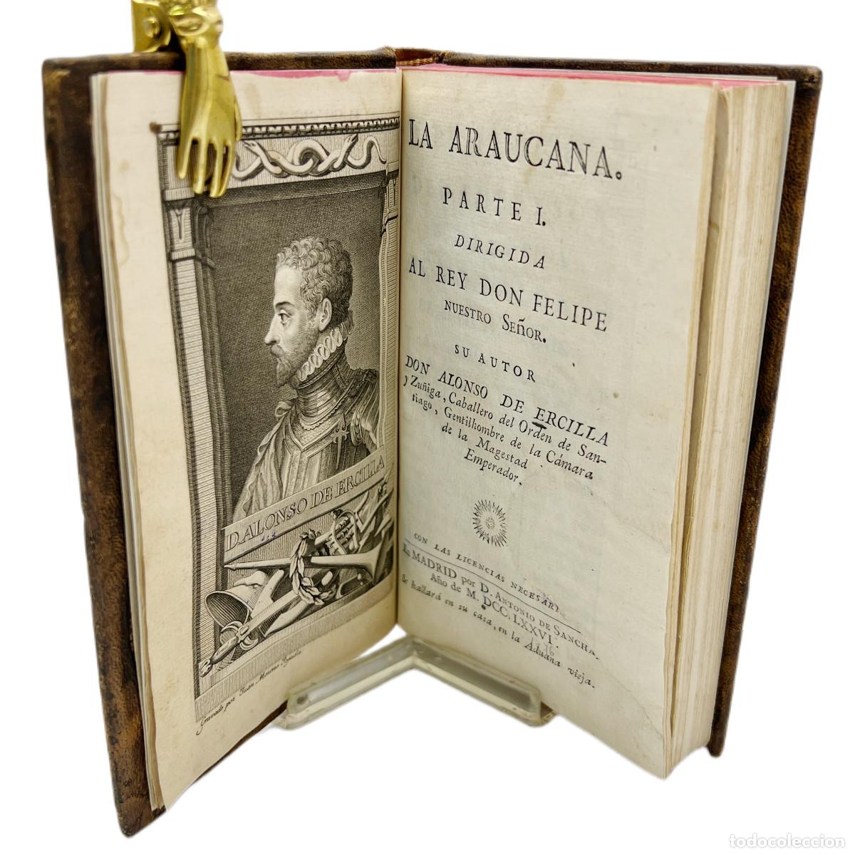 Libros antiguos: ALONSO DE ERCILLA - LA ARAUCANA - SANCHA, 1776 - Foto 2
