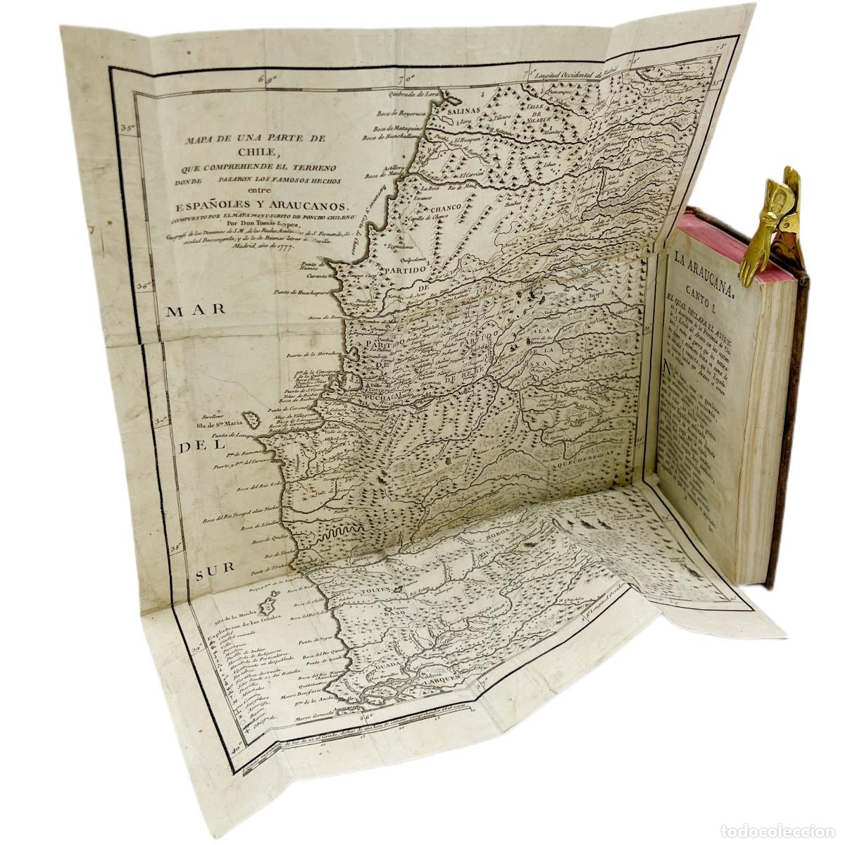 Libros antiguos: ALONSO DE ERCILLA - LA ARAUCANA - SANCHA, 1776 - Foto 3