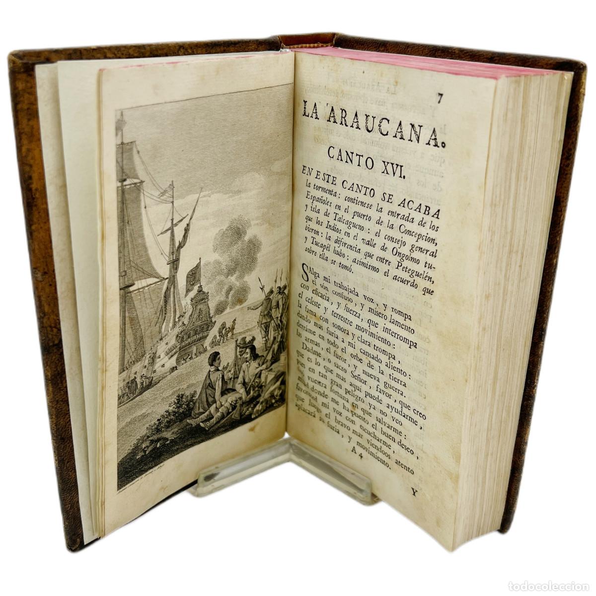 Libros antiguos: ALONSO DE ERCILLA - LA ARAUCANA - SANCHA, 1776 - Foto 5