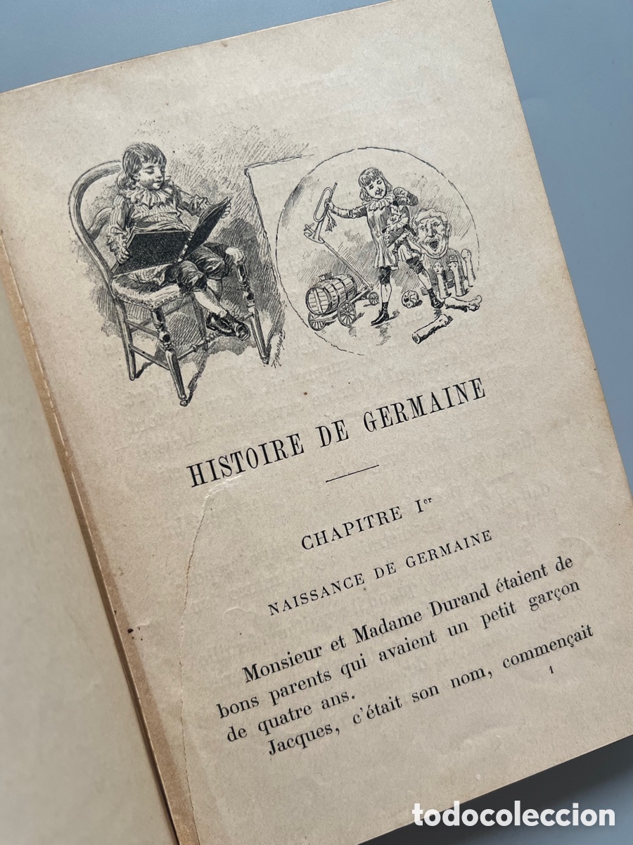 Libros antiguos: HISTOIRE DE GERMAINE, A. QUANTIN. A. Quantin, imprimeur-&eacute;diteur, ca. 1890 - Foto 4