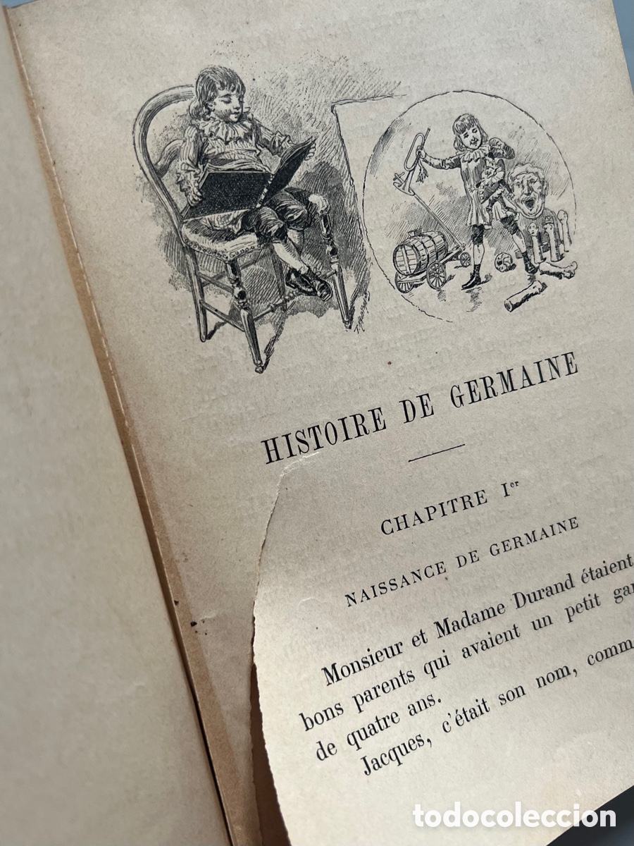 Libros antiguos: HISTOIRE DE GERMAINE, A. QUANTIN. A. Quantin, imprimeur-&eacute;diteur, ca. 1890 - Foto 5