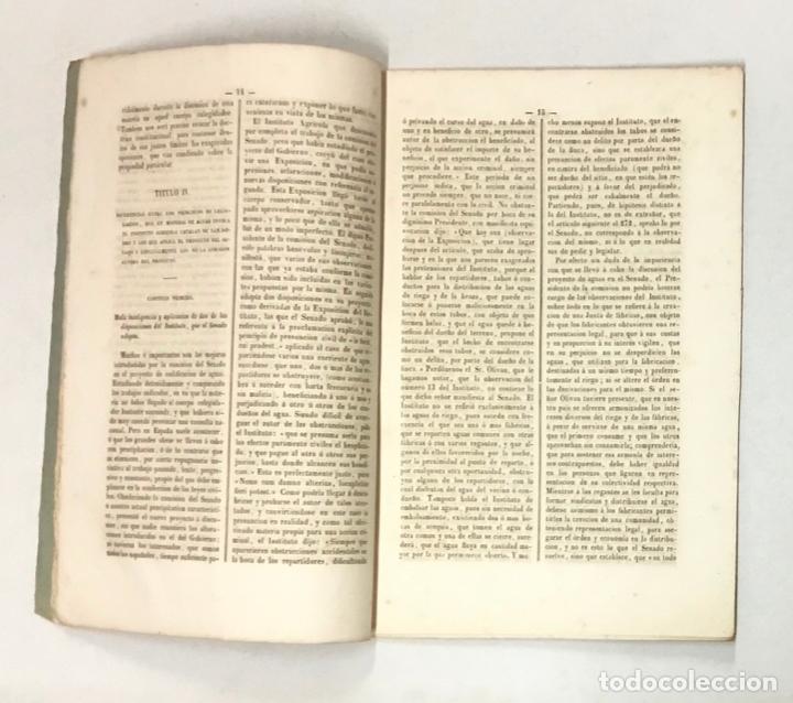 Libros antiguos: ESTUDIOS SOBRE CODIFICACION DE AGUAS. - ROMAN&Iacute; Y PUIGDENGOLAS, Francisco. - Foto 3