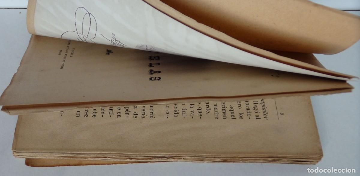 Libros antiguos: Alfredo TABAR - Casi novelas &ndash; Vitoria 1898 - Foto 3