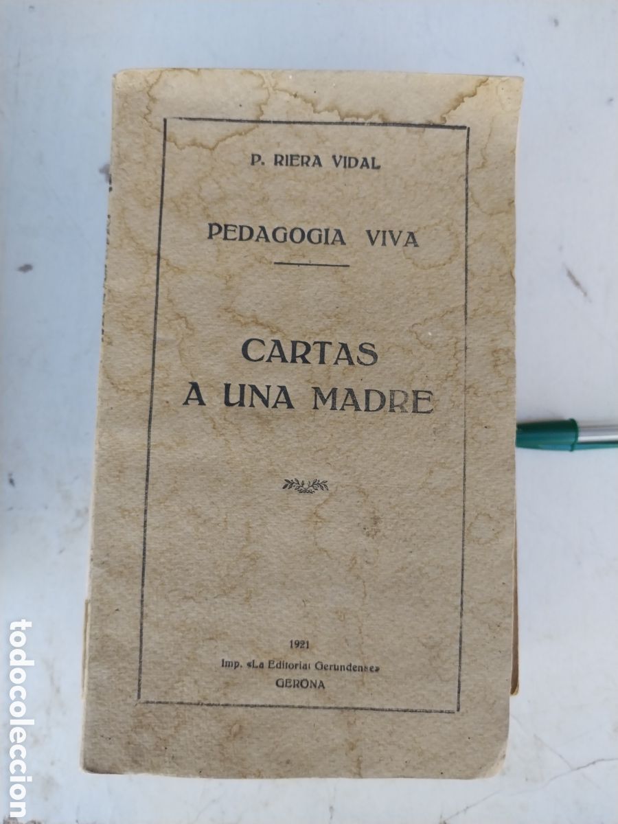 Libros antiguos: CARTAS A UNA MADRE a&ntilde;o 1921 - Foto 1