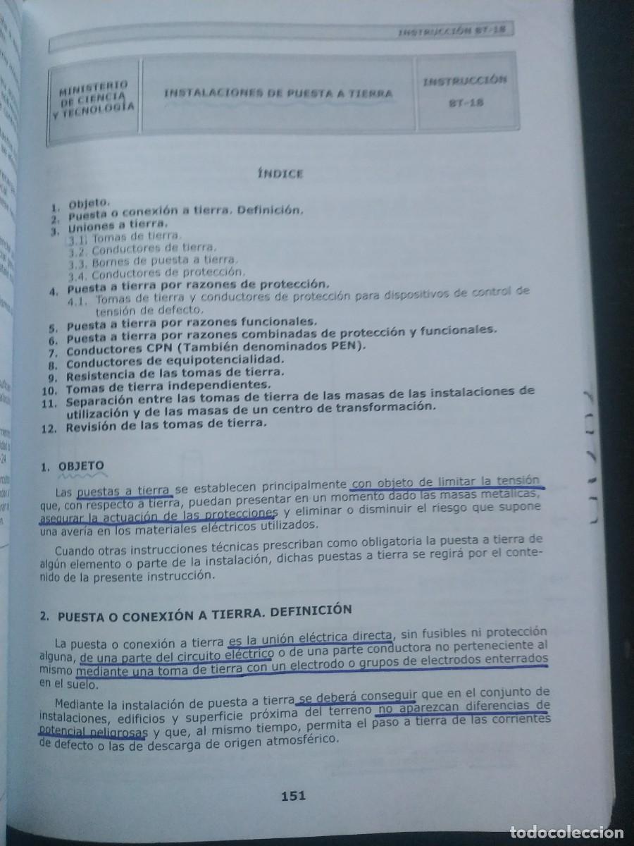 Libros antiguos: Reglamento electr&oacute;nico para baja tensi&oacute;n - Foto 6