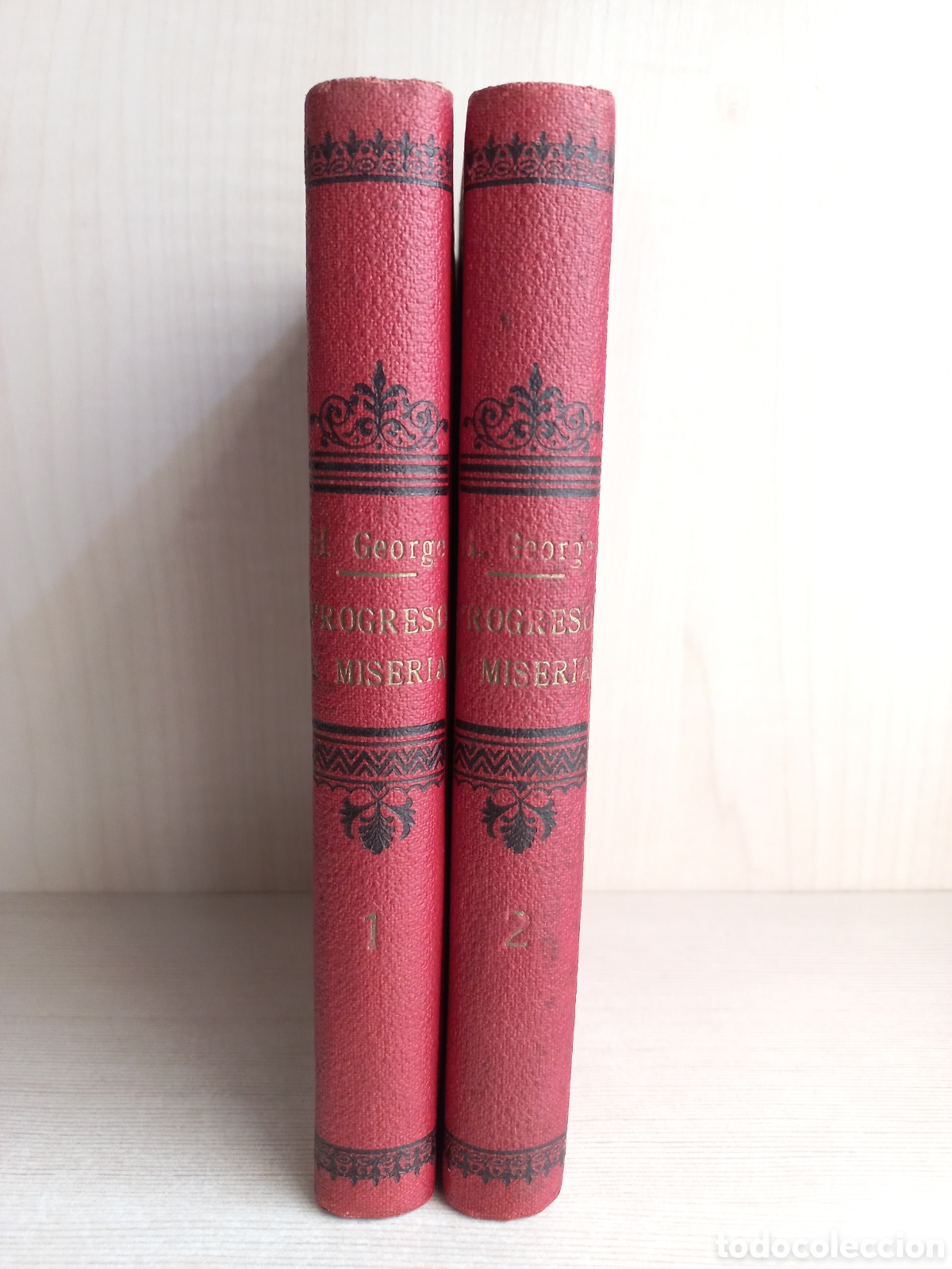 Libros antiguos: Progreso y miseria. Henry George. Casa Editorial Maucci. Completo. - Foto 2