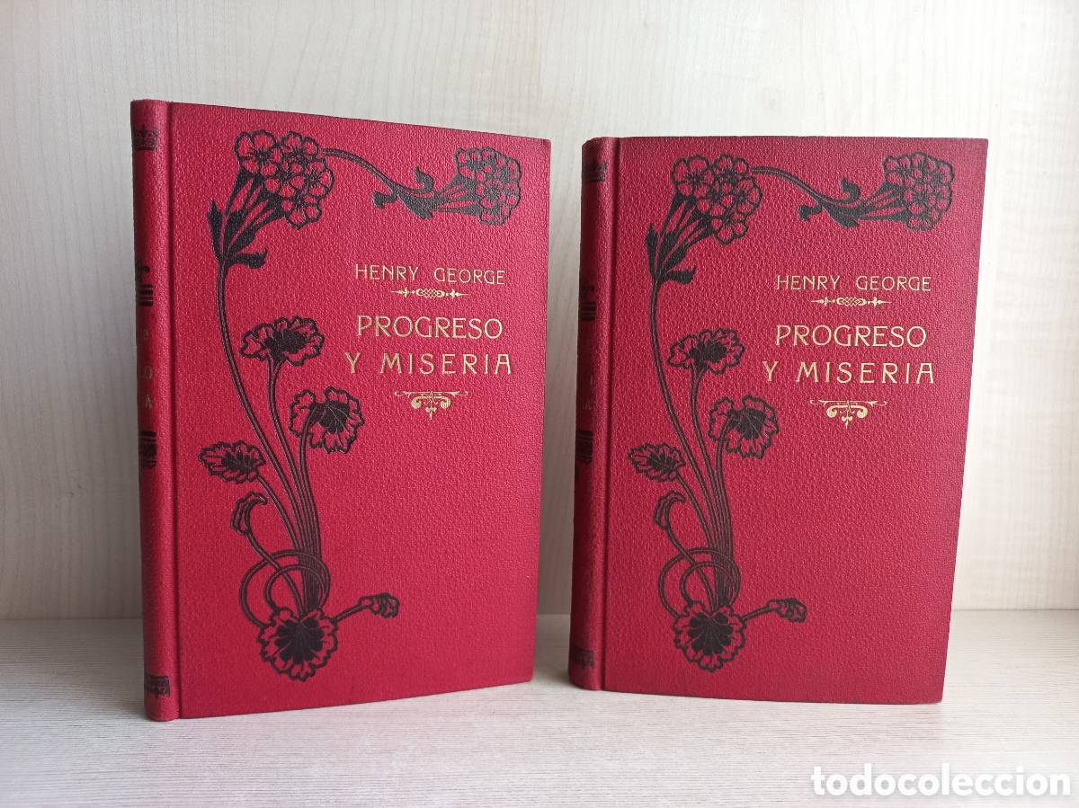 Libros antiguos: Progreso y miseria. Henry George. Casa Editorial Maucci. Completo. - Foto 1