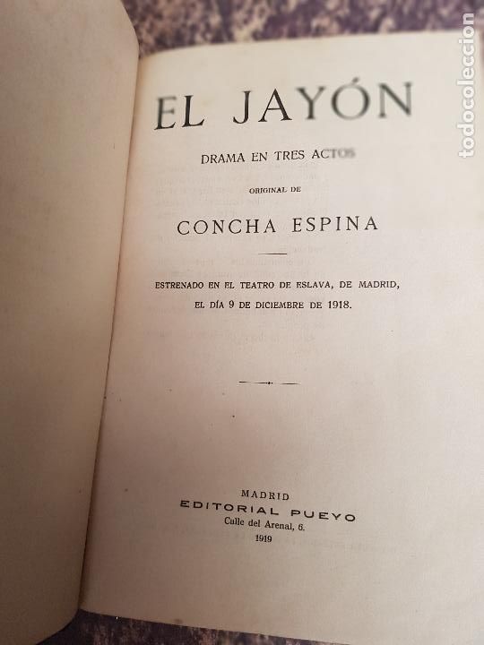 Libros antiguos: EL JAYON-CONCHA ESPINA 1918-EDITORIAL PUEYO - Foto 1