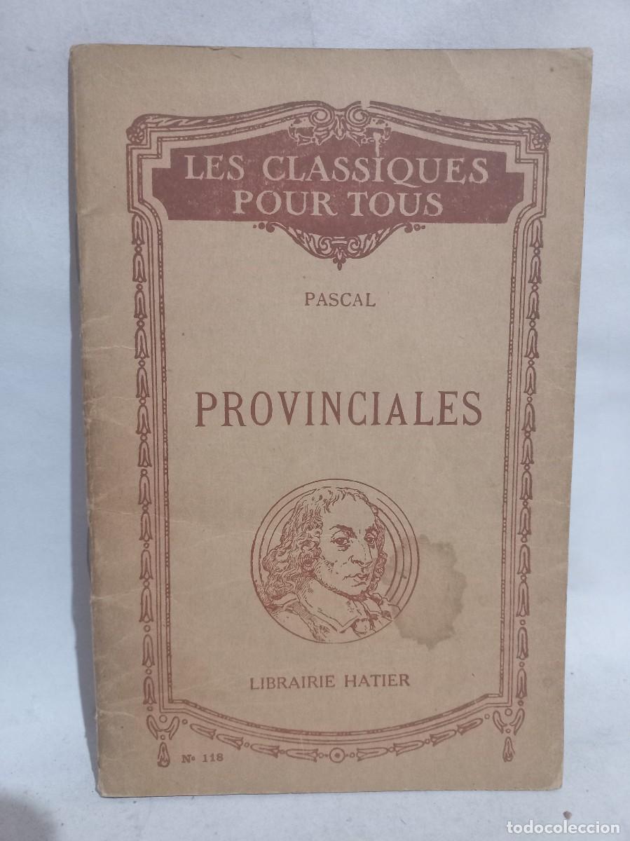 Libros antiguos: Pascal - Les Provinciales - 1930 - Foto 1