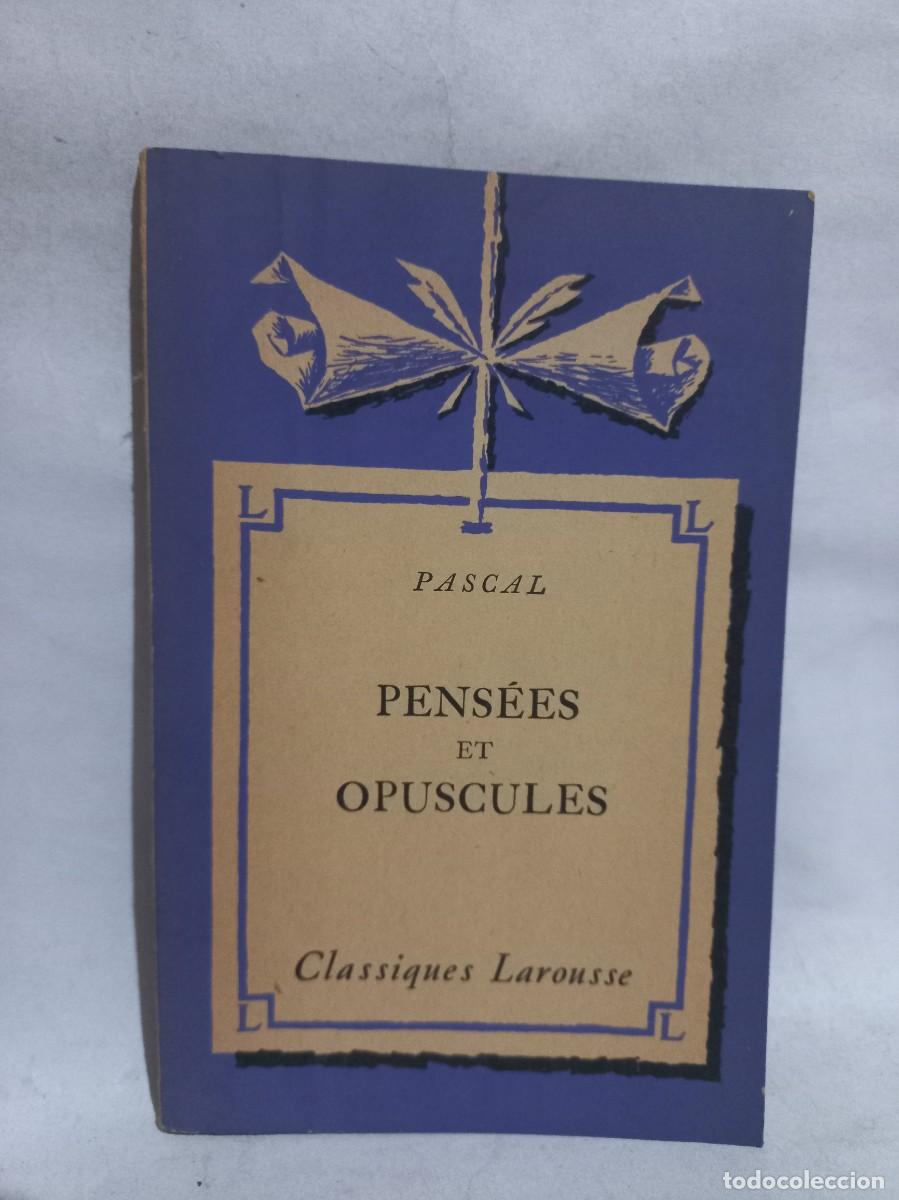 Libros antiguos: Pascal - Pens&eacute;es et Opuscules - 1934 - Foto 1