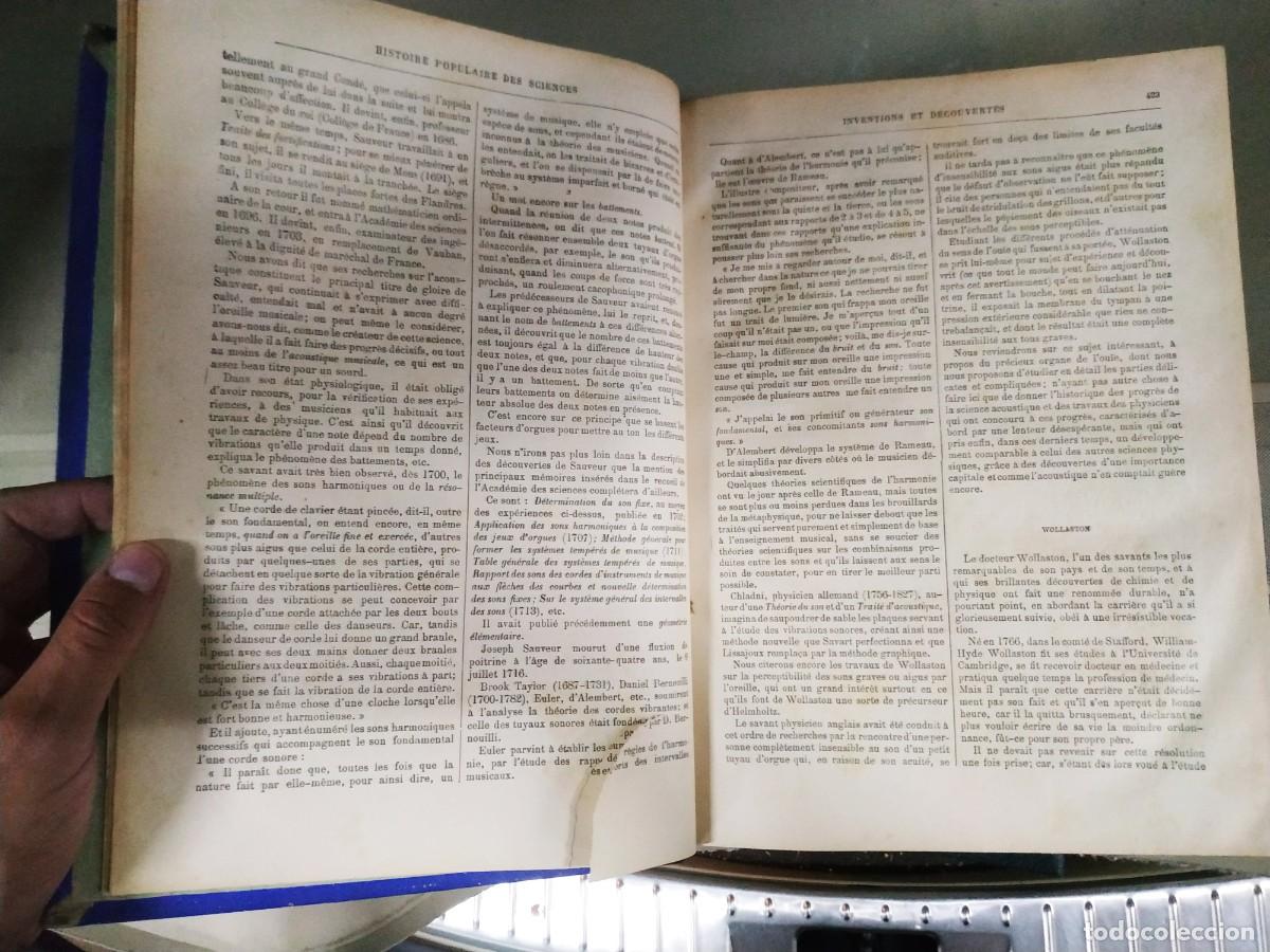 Libros antiguos: Historie des sciences inventions et decuovertes 2 - A. Bitard - Foto 5