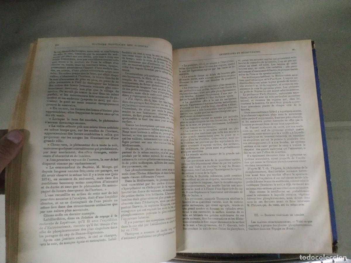 Libros antiguos: Historie des sciences inventions et decuovertes 2 - A. Bitard - Foto 7