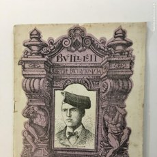Libros antiguos: BUTLLETI CENTRE EXCURSIONISTA. ELS BLAUS. Nº. 19 A MOSSEN JACINT VERDAGUER. BARCELONA, JULIOL, 1926.