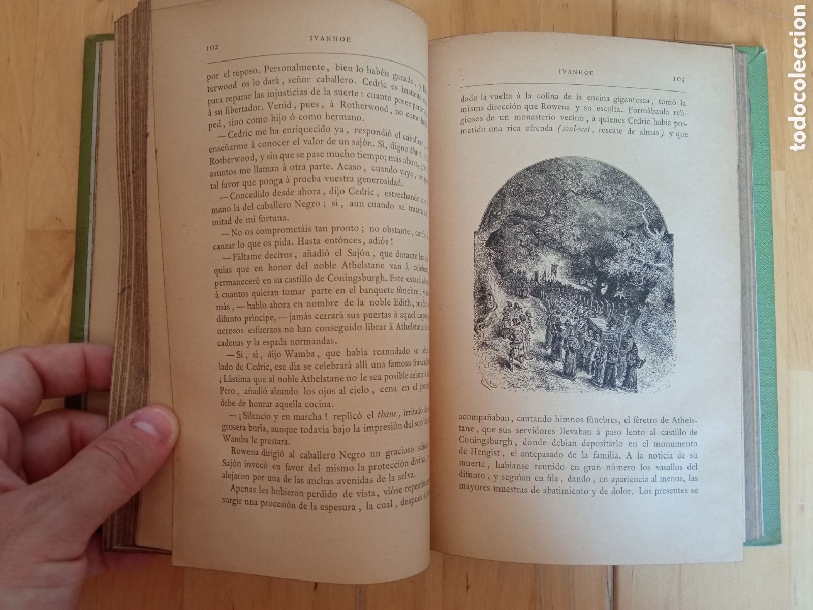 Libros antiguos: Ivanhoe - W. Scott tomo 2 Biblioteca Verdaguer - Foto 4