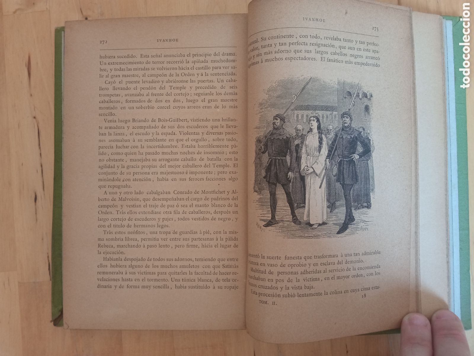 Libros antiguos: Ivanhoe - W. Scott tomo 2 Biblioteca Verdaguer - Foto 5