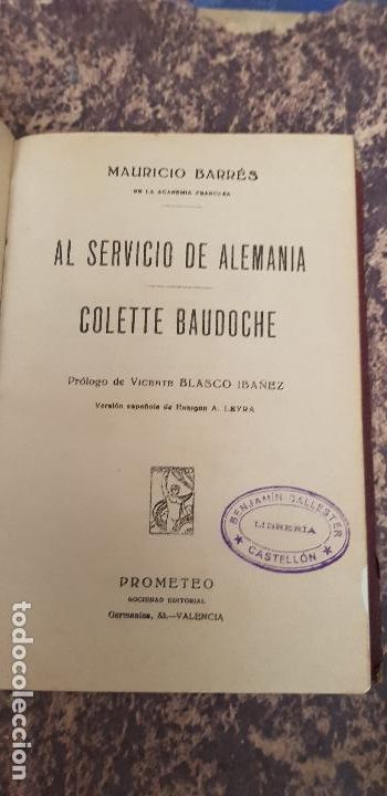 Libros antiguos: MAURICIO BARRES-AL SERVICIO DE ALEMANIA - Foto 1