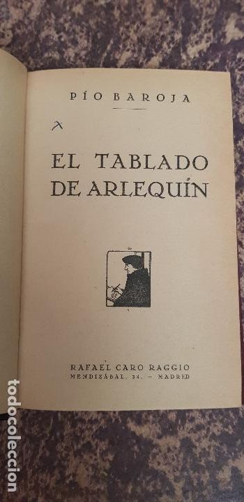 Libros antiguos: PIO BAROJA-EL TABLADO DE ARLEQUIN-1903 - Foto 1
