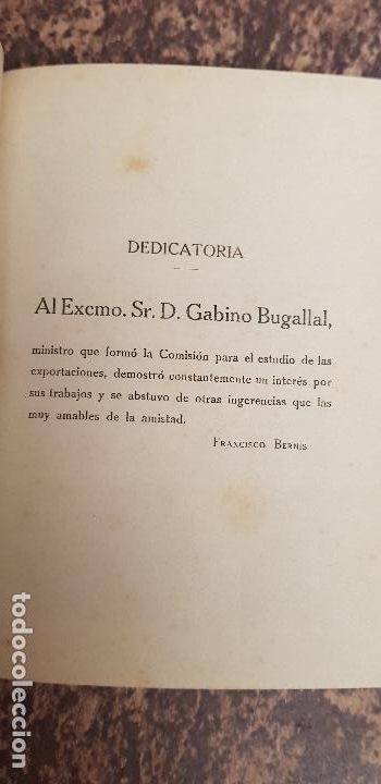 Libros antiguos: FRANCISCO BERNIS-FOMENTO DE LAS EXPORTACIONES - Foto 2