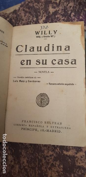 Libros antiguos: WILLY-CLAUDINA EN SU CASA- - Foto 1
