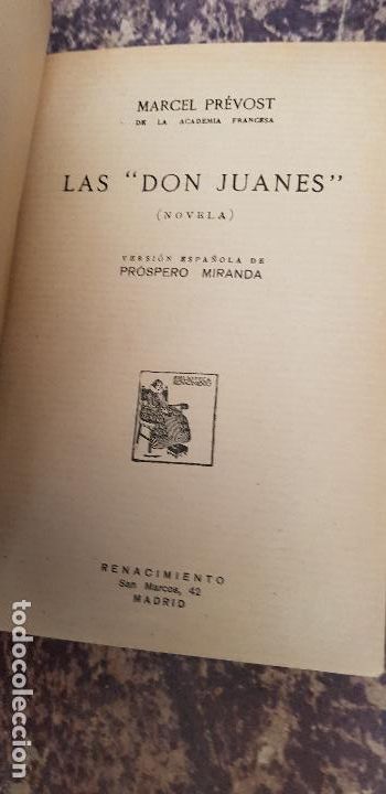 Libros antiguos: MARCEL PREVOST-LAS DOS JUANES-1922 - Foto 1