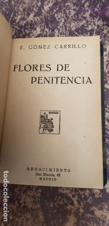 Libros antiguos: E,GOMEZ CARRILLO-FLORES DE PENITENCIA-1923 - Foto 1