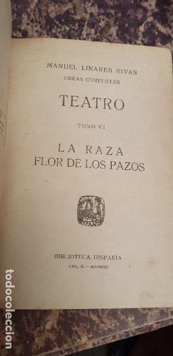 Libros antiguos: MANUEL LINARES RIVAS-TEATRO 1911 - Foto 1