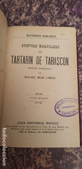 Libros antiguos: ALFONSO DAUDET-TARTARIN DE TARASCON- - Foto 1