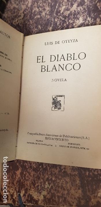 Libros antiguos: LUIS DE ATEYZA-EL DIABLO BLANCO - Foto 1