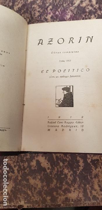 Libros antiguos: AZORIN-EL POLITICO-1919 - Foto 1