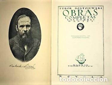 Libros antiguos: FEDOR DOSTOIEWSKI ... LAS POBRES GENTES ... 1933 - Foto 2