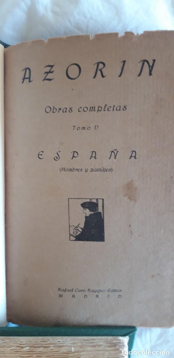 Libros antiguos: Espa&ntilde;a. Azorin - Foto 1