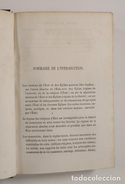 Libros antiguos: LA LIBERT&Eacute; DE CONSCIENCE. SIMON, Jules. Librairie de L. Hachette. 1857. - Foto 4