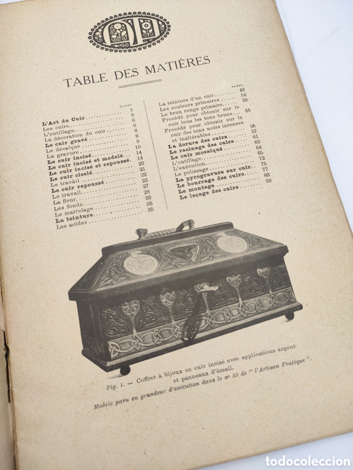 Libros antiguos: Libro t&eacute;cnico trabajo del cuero. - Foto 4