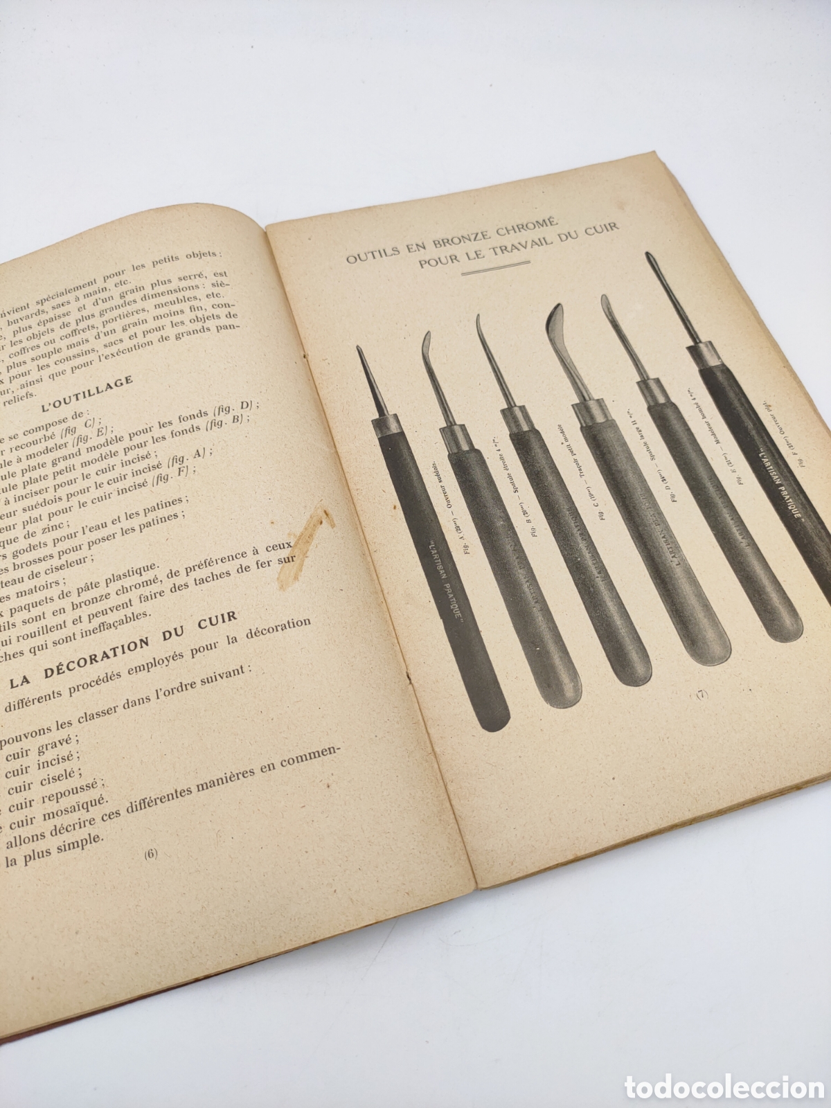 Libros antiguos: Libro t&eacute;cnico trabajo del cuero. - Foto 6