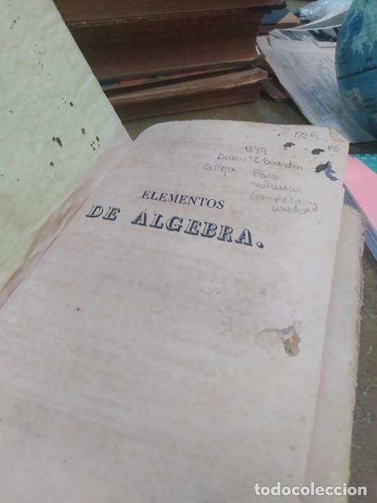 Libros antiguos: Elementos de &Aacute;lgebra. M. Bourdon. 1849. L.30831 - Foto 3
