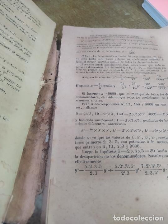 Libros antiguos: Elementos de &Aacute;lgebra. M. Bourdon. 1849. L.30831 - Foto 7
