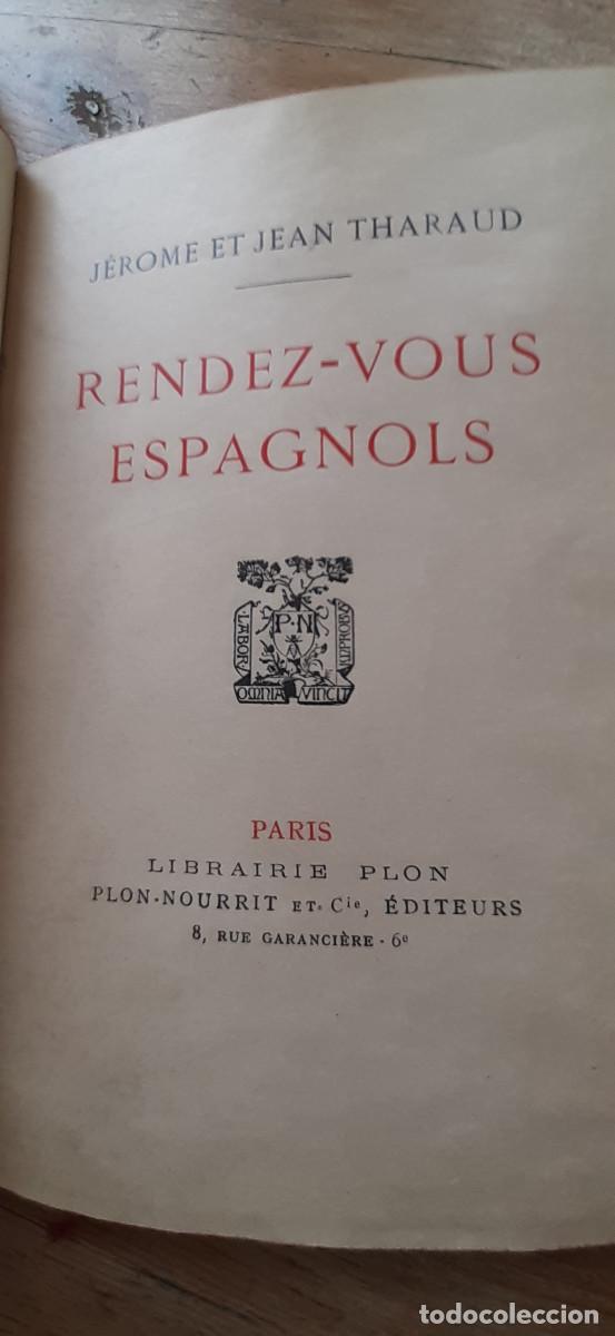Libros antiguos: Rendez-vous espagnols. - Foto 1