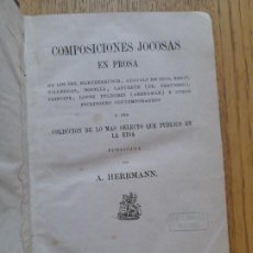 Libros antiguos: HUMOR, COMPOSICIONES JOCOSAS, A. HERRMANN,