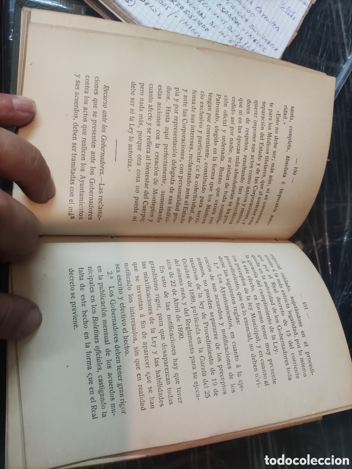 Libros antiguos: Comentarios Administraci&oacute;n Municipal. - Foto 4