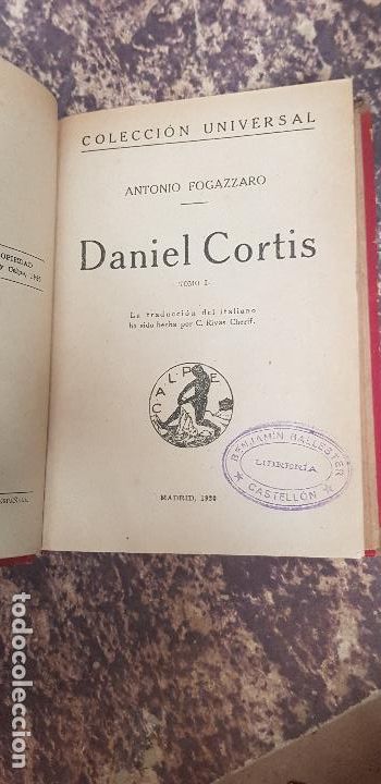 Libri antichi: DANIEL CORTIS-ANTONIO FOGAZZARO 1920